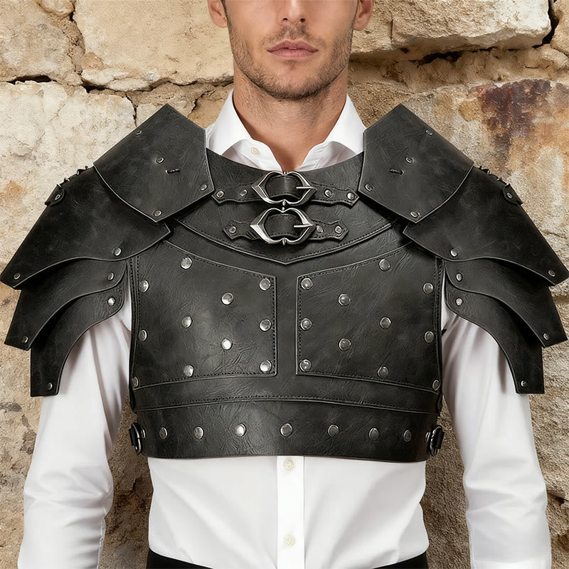 WorldNorse Medieval Double Buckle Pauldron  - image 5