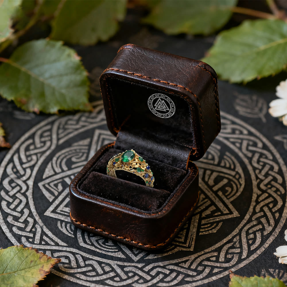 WorldNorse Bloom Leaf Hollow Ring - image 4