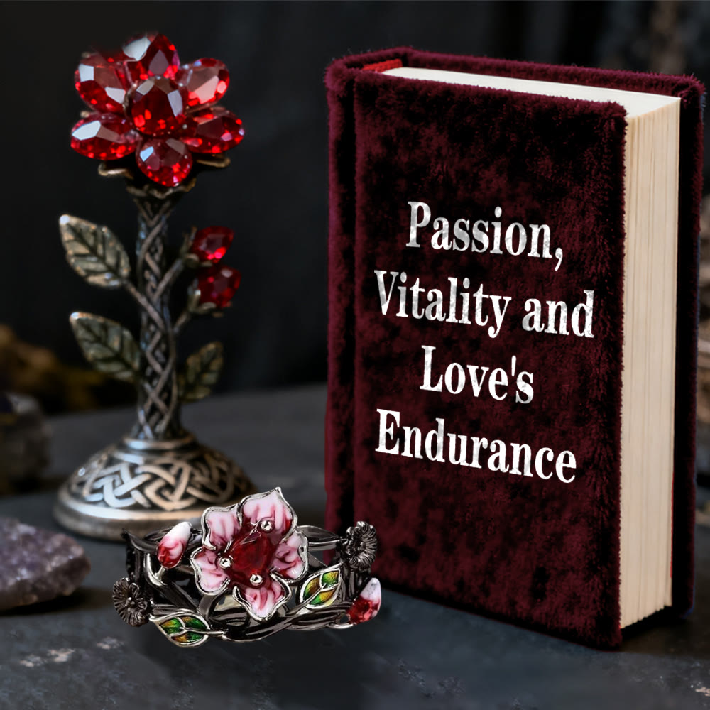 WorldNorse Mystic Tree Blossom Ruby Ring - image 3