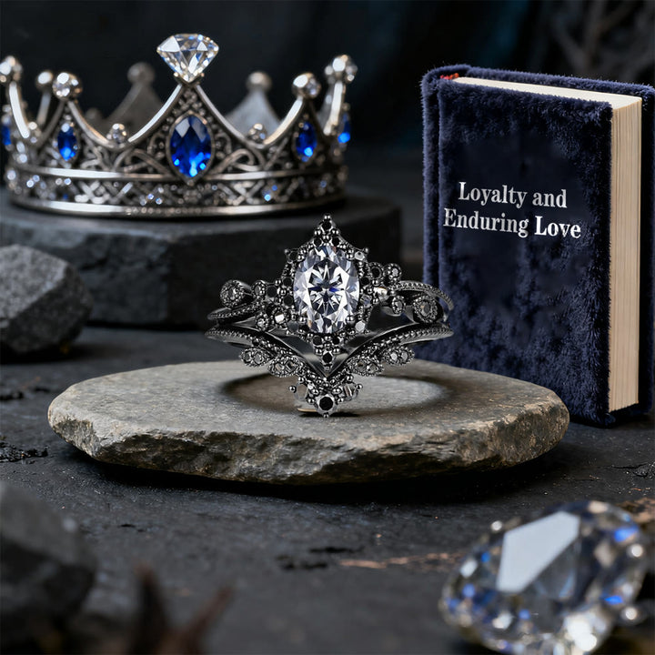 FREE Today: Black Oval Crown Ring Set - image 8