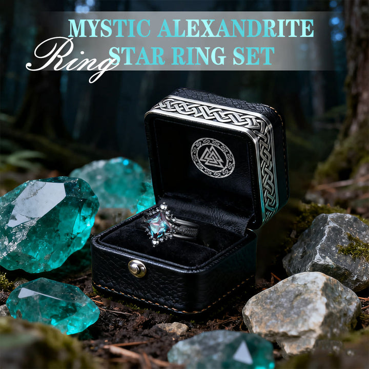 WorldNorse Mystic Alexandrite Star Ring Set - image 2