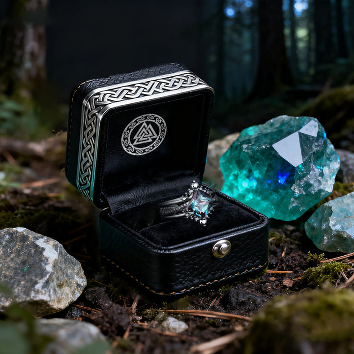 WorldNorse Mystic Alexandrite Star Ring Set - image 4