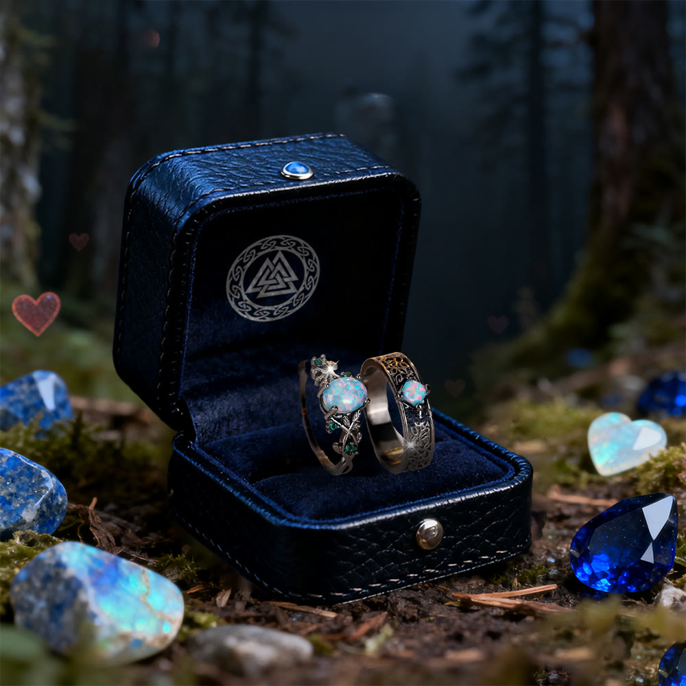 FREE Today: 2 Pcs Blue Sandstone Leaf Ring Set - image 9