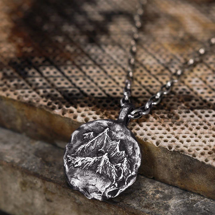 WorldNorse Handcrafted 999 Silver Gothic Mountain Necklace - image 4