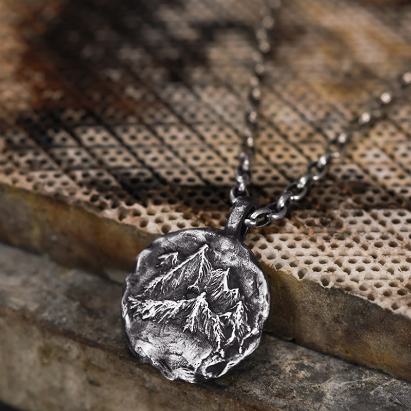 WorldNorse 999 Sterling Silver Gothic Mountain Necklace - image 4