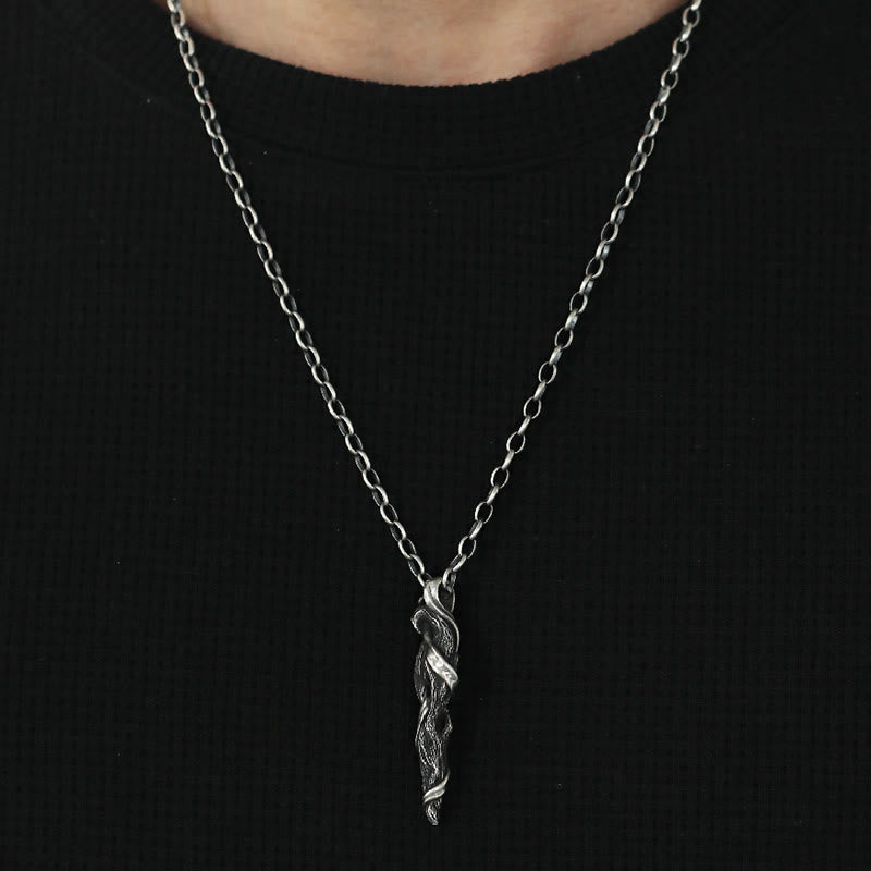 WorldNorse Handcrafted 999 Silver Twisted Branch Necklace - image 1