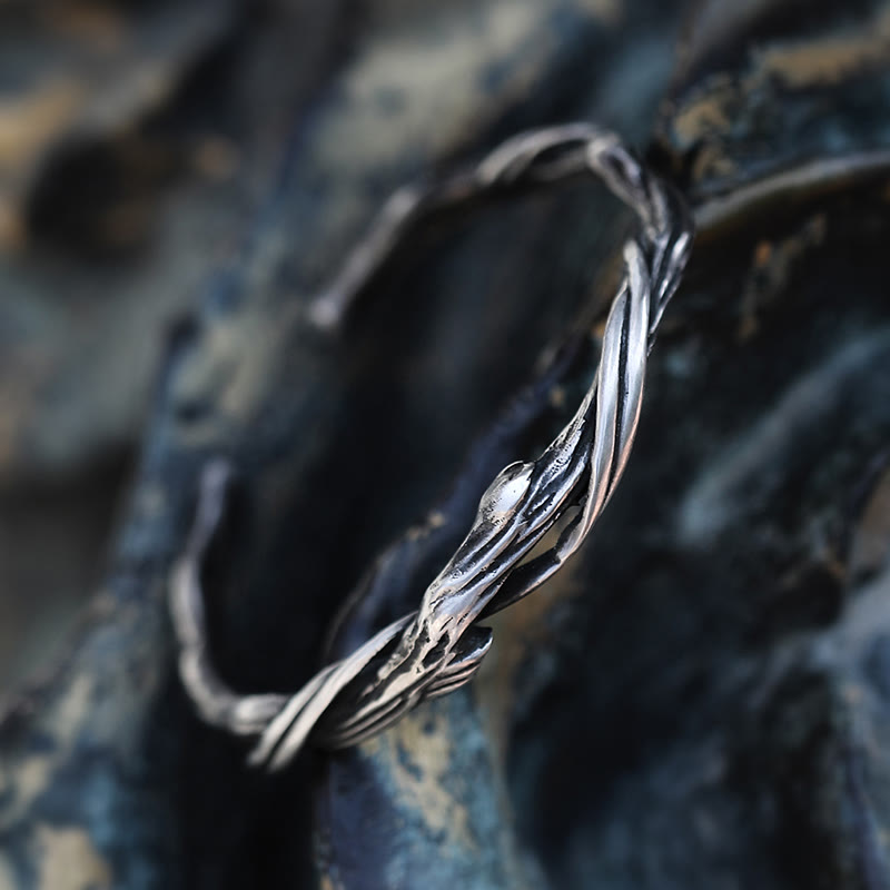WorldNorse Handcrafted 999 Silver Twisted Branch Bracelet - image 0