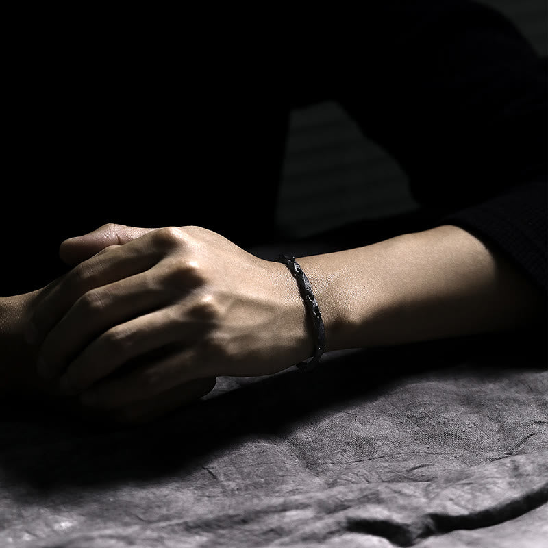 WorldNorse Handcrafted 925 Silver Dark Rugged Chain Bracelet - image 1