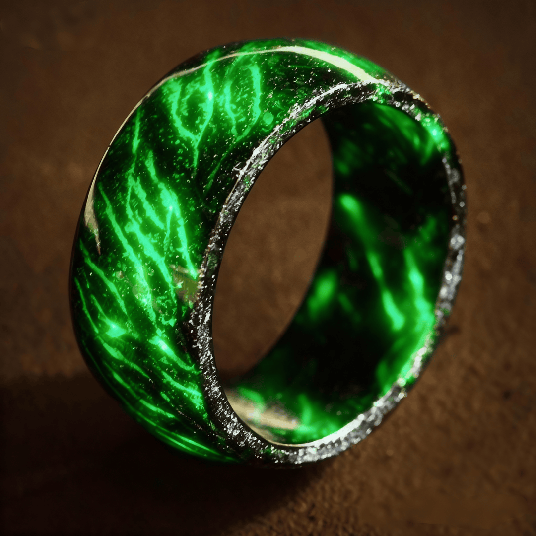 FREE Today: Night Crack Energy Glow Ring - Black - US 11 - image 0