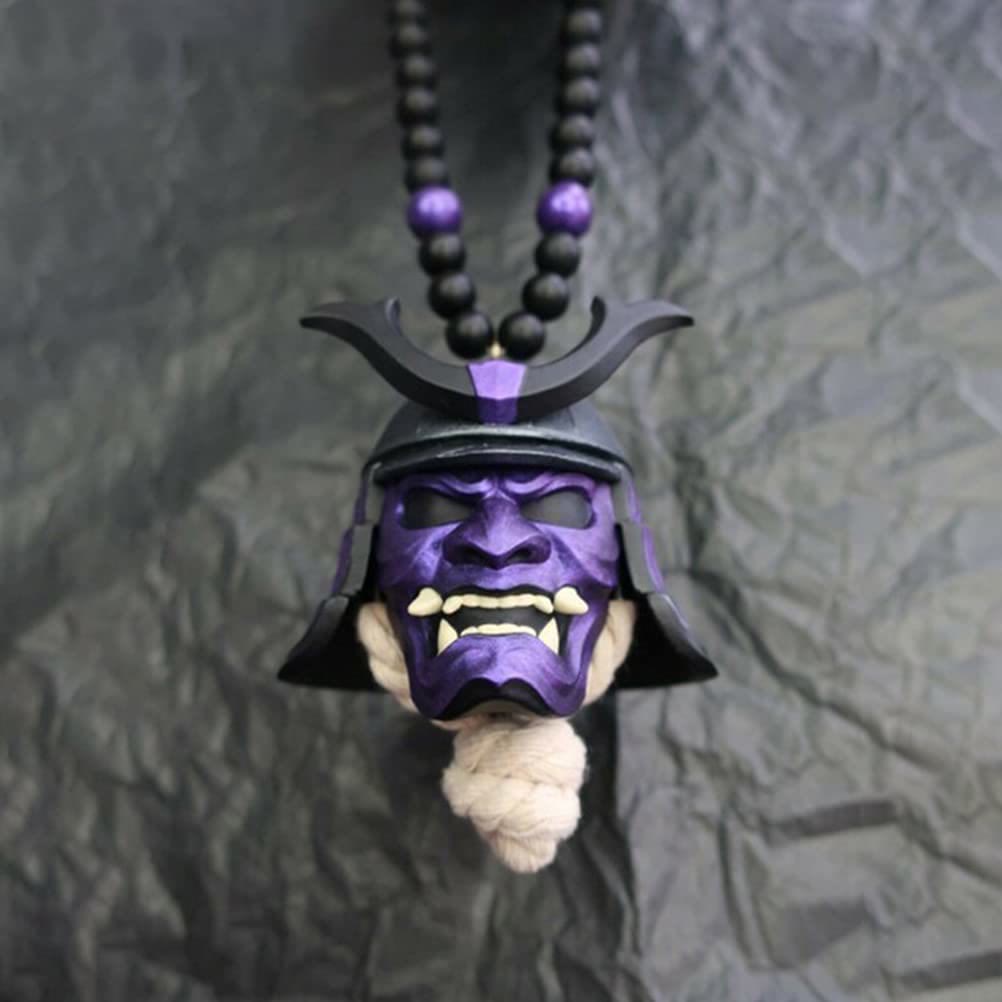 FREE Today: Samurai Kabuto Mask Car Ornament - Black & Purple - image 3