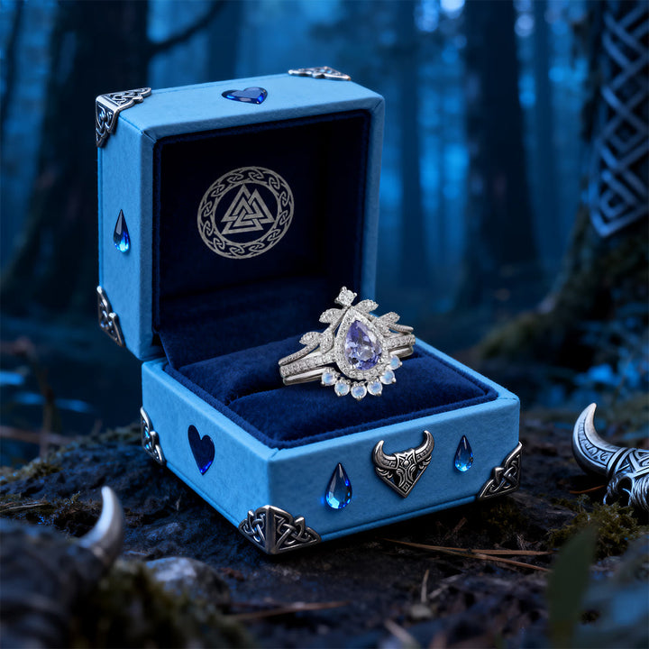 FREE Today: Tear Sapphire 3-Piece Crown Ring Set - image 4
