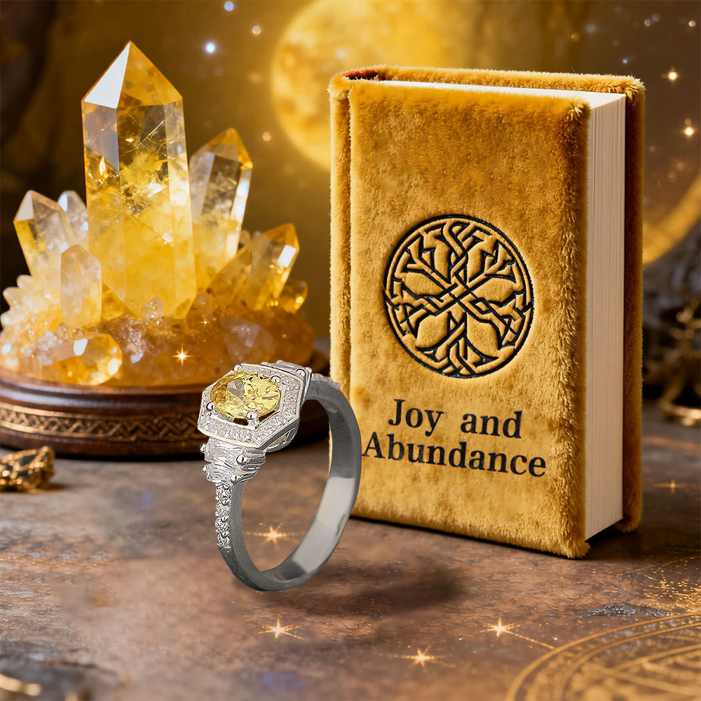 FREE Today: Golden Radiance Citrine Halo Ring - image 3