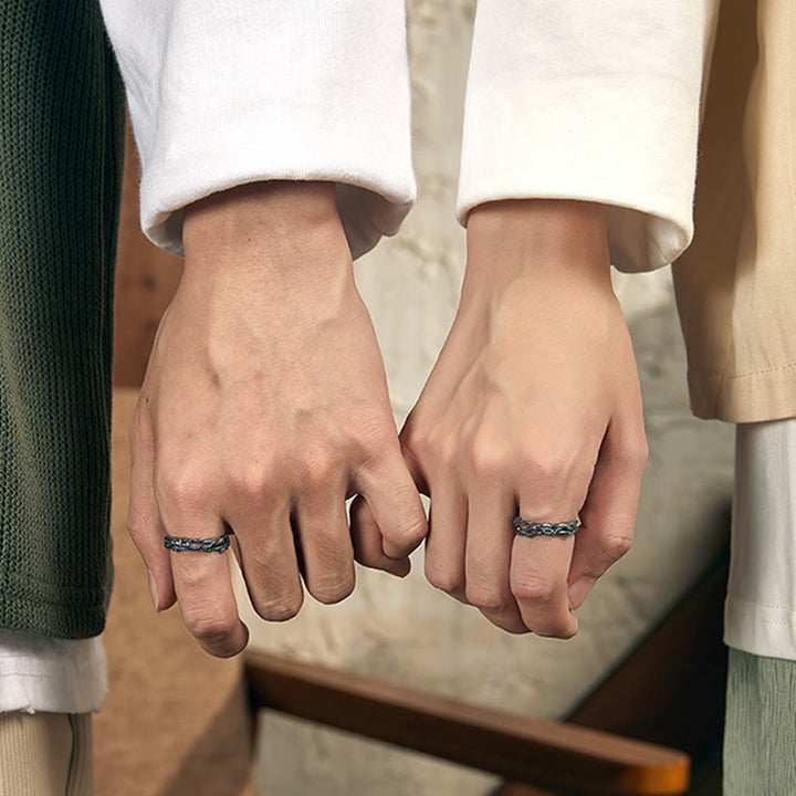 WorldNorse Handcrafted 925 Silver Twisted Thorn Branch Ring - image 1