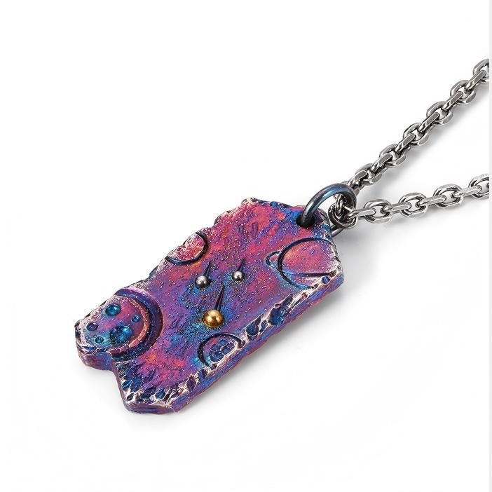 WorldNorse 999 Sterling Silver Celestial Planet Engraved Necklace - image 3