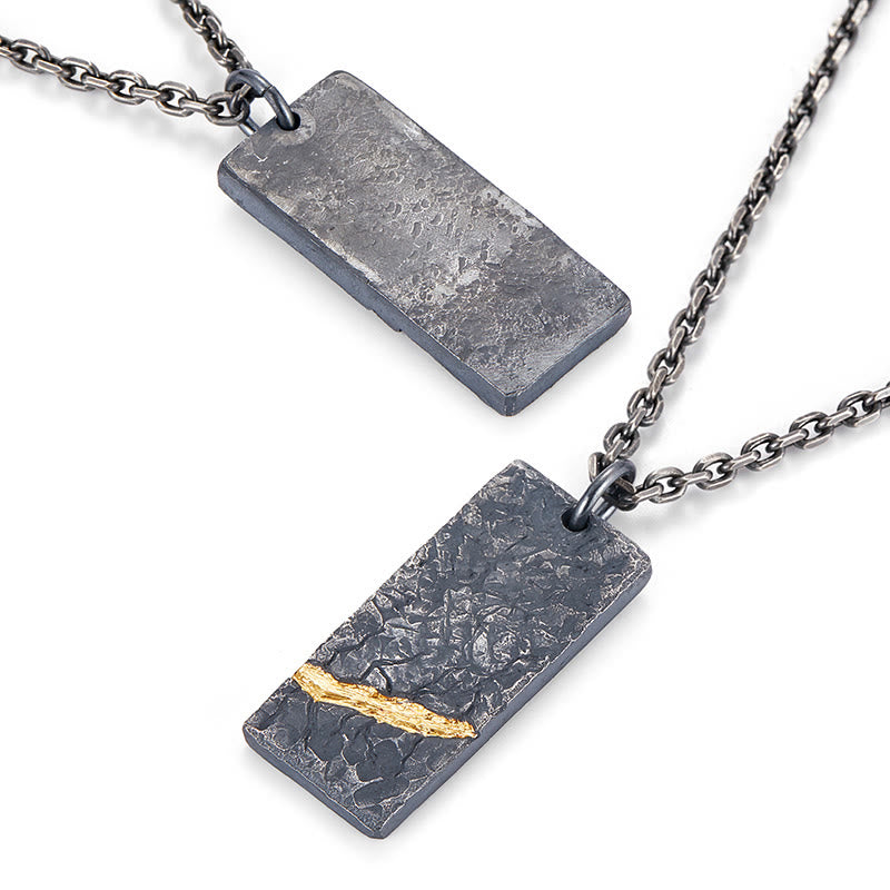 WorldNorse Handcrafted 999 Silver Dark Textured Rough Necklace - image 4