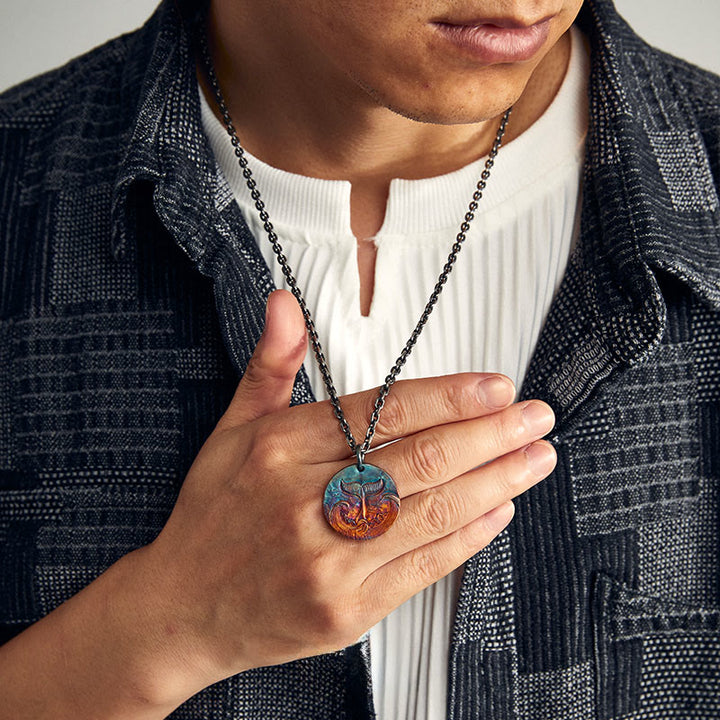 WorldNorse 999 Sterling Silver Hued Whale Tail Wave Necklace - image 4