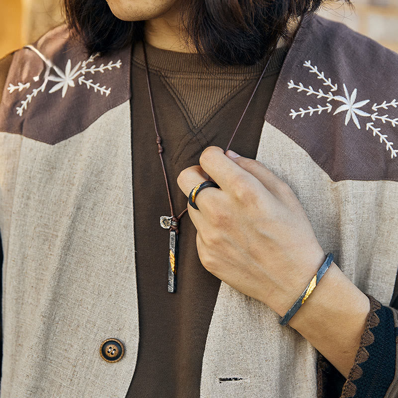 WorldNorse 999 Sterling Silver Flowing Fire Twisted Necklace - image 3