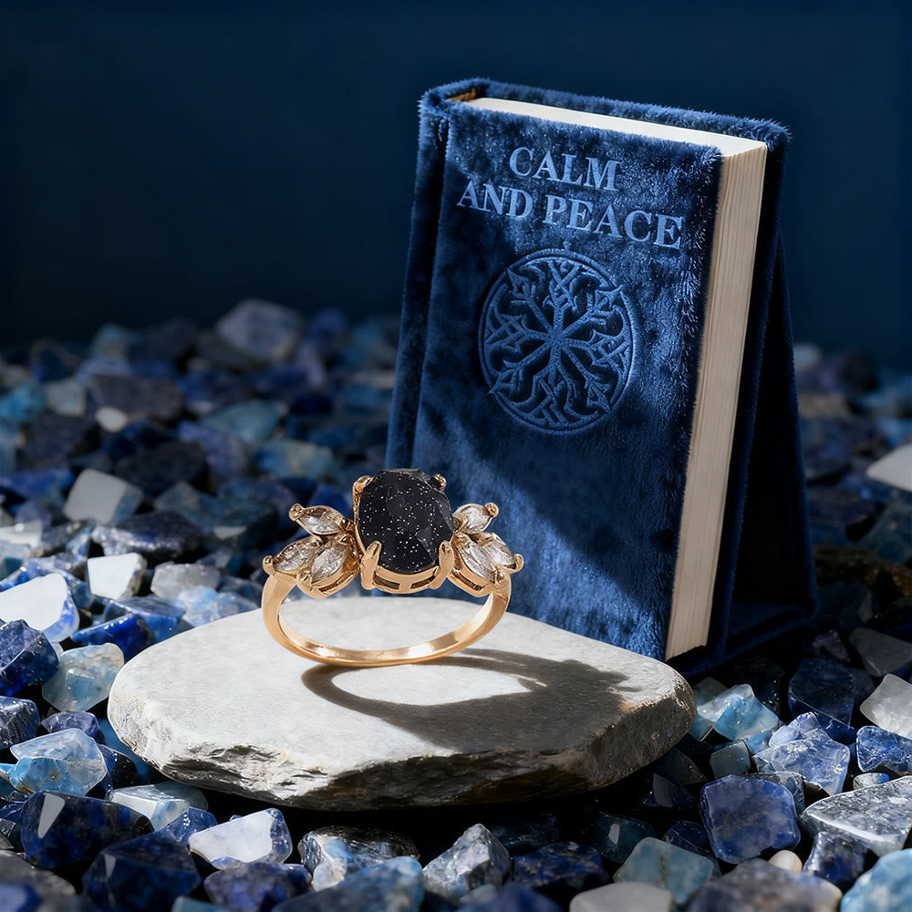 WorldNorse Blue Sandstone Galaxy Whisper Ring - image 3