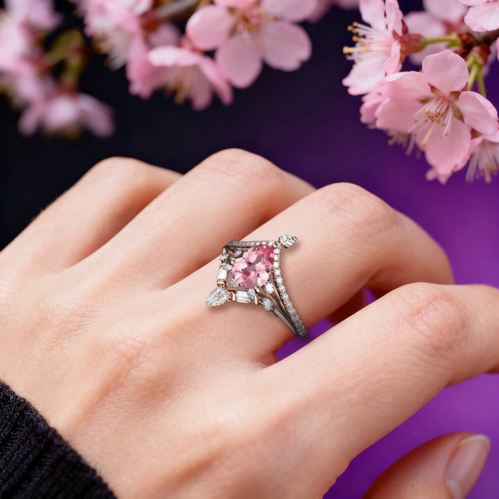 FREE Today: Spring Petal Pink Teardrop Zircon Ring - image 1