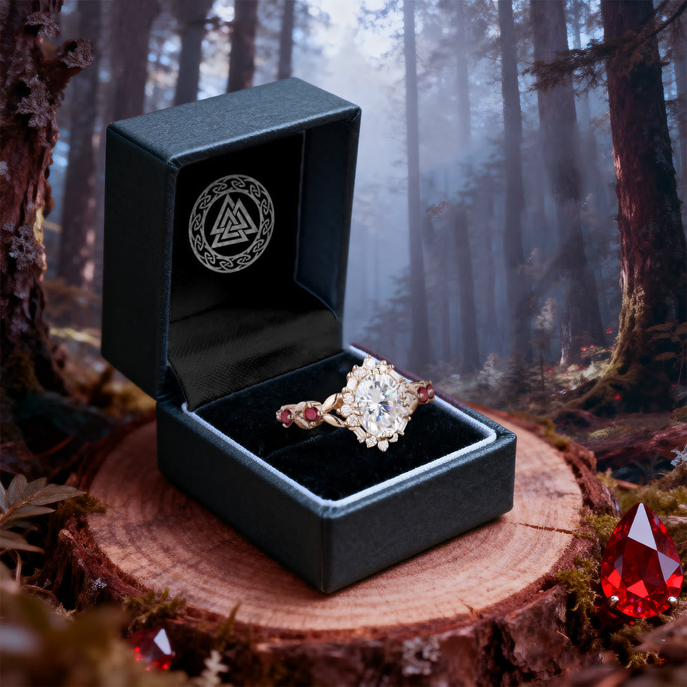 FREE Today: Vintage Oval Ruby Zircon Rose Gold Ring - image 4