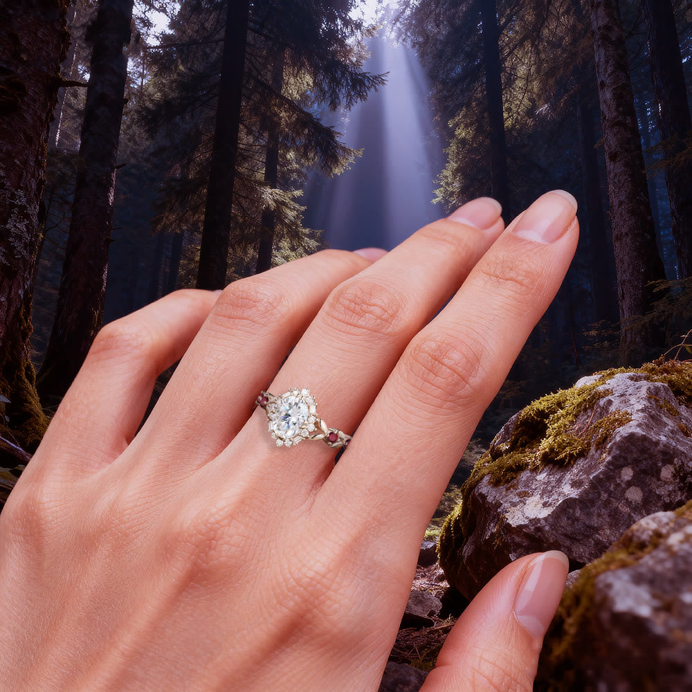 FREE Today: Vintage Oval Ruby Zircon Rose Gold Ring - image 1