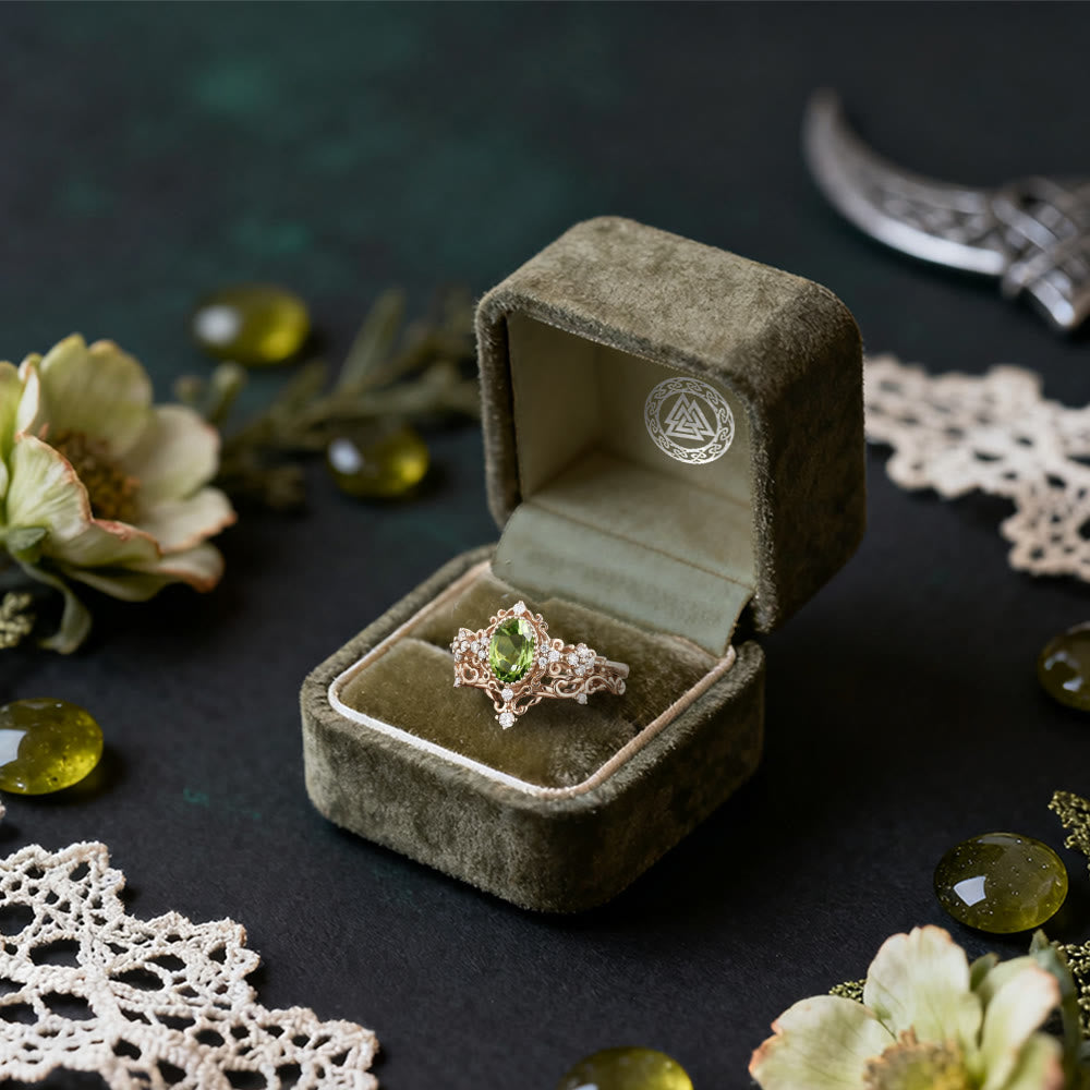 FREE Today: Peridot Lace Blossom Ring - image 4