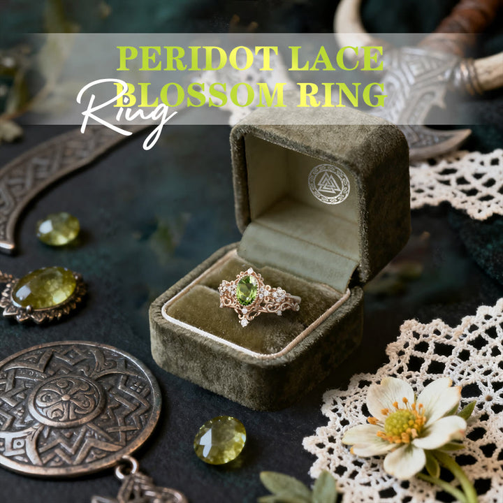 FREE Today: Peridot Lace Blossom Ring - image 2