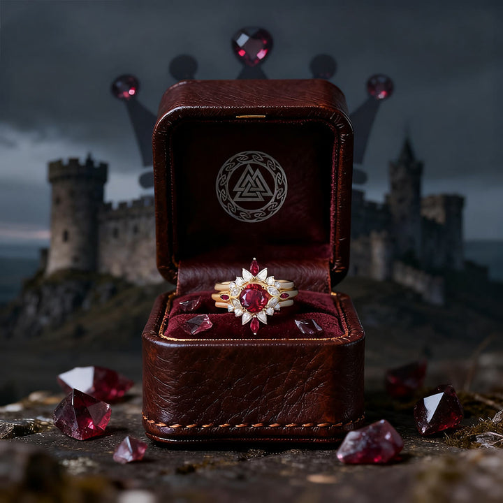 FREE Today: Heart of the Queen Garnet Ring Set - image 4