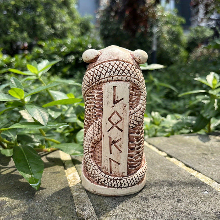 WorldNorse Serpent Weave Rune Sovereign Statue Decoration - image 4