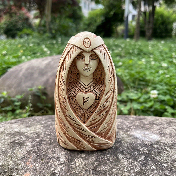 WorldNorse Heart Rune Veiled Goddess Statue Decoration - image 2