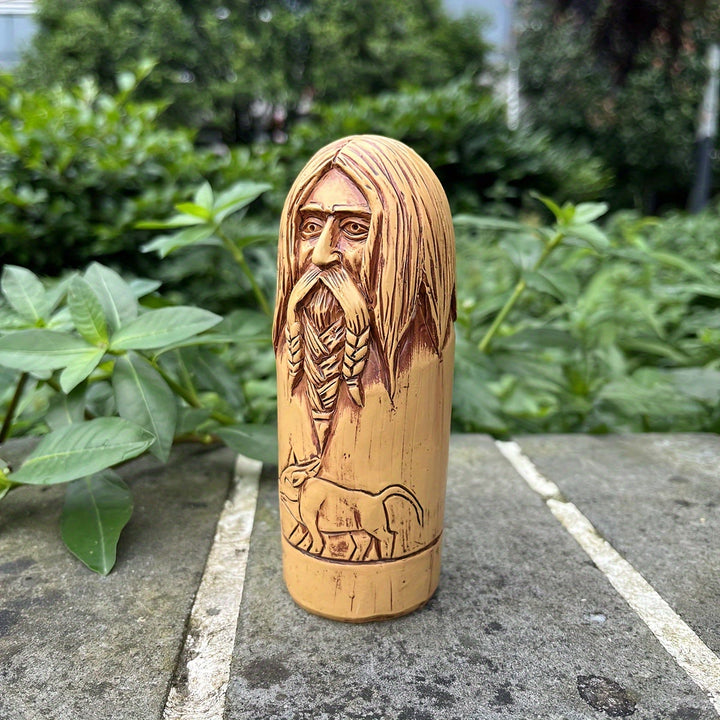 WorldNorse Boar Emblazoned Rune Beard Statue Decoration - image 2