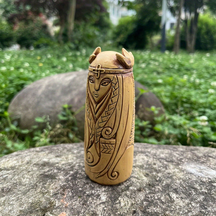 WorldNorse Knot Crested Horned Weaver Statue Decoration - image 4