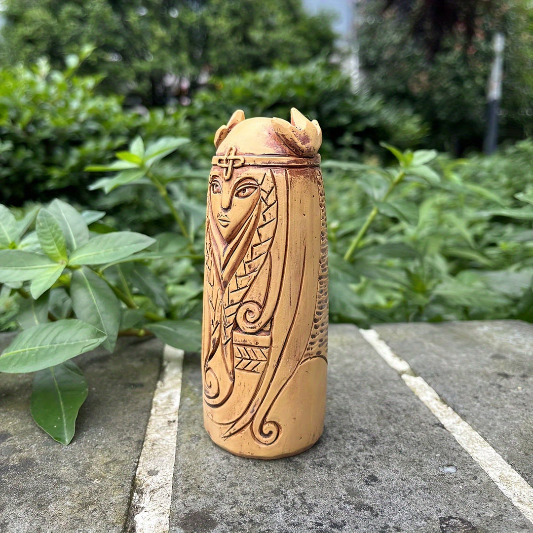 WorldNorse Knot Crested Horned Weaver Statue Decoration - image 2