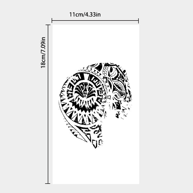 WorldNorse Distressed Vortex Waterproof Tattoo Stickers - image 3