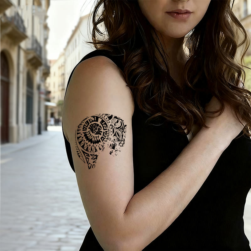 WorldNorse Distressed Vortex Waterproof Tattoo Stickers - image 2