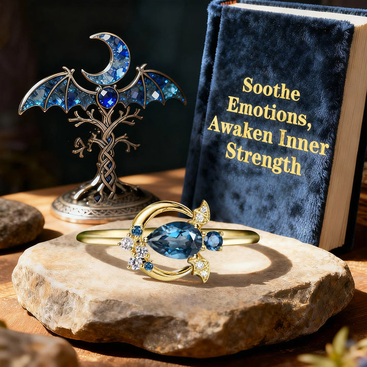 FREE Today: Blue Topaz Moon Bat Ring - image 11