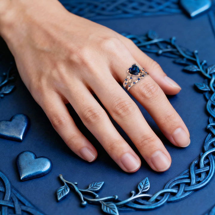 FREE Today: Love Heart Vine Ring Set - image 1