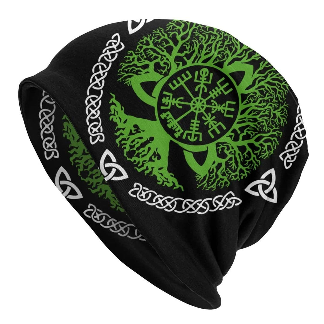 WorldNorse Yggdrasil Vegvisir Triquetra Beanie - Vegvisir - image 0