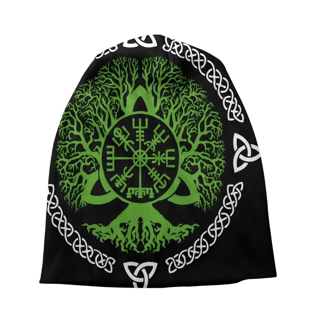 WorldNorse Yggdrasil Vegvisir Triquetra Beanie - image 1