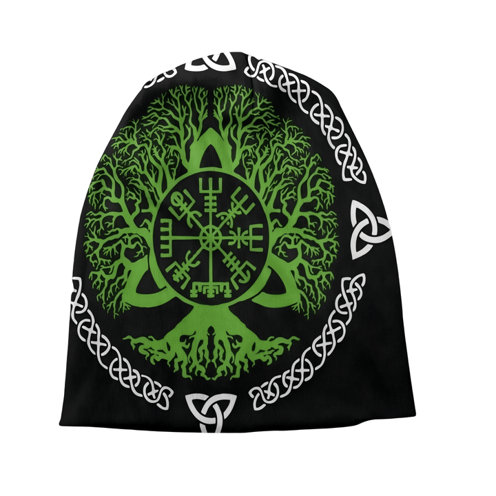WorldNorse Yggdrasil Vegvisir Triquetra Beanie - image 1