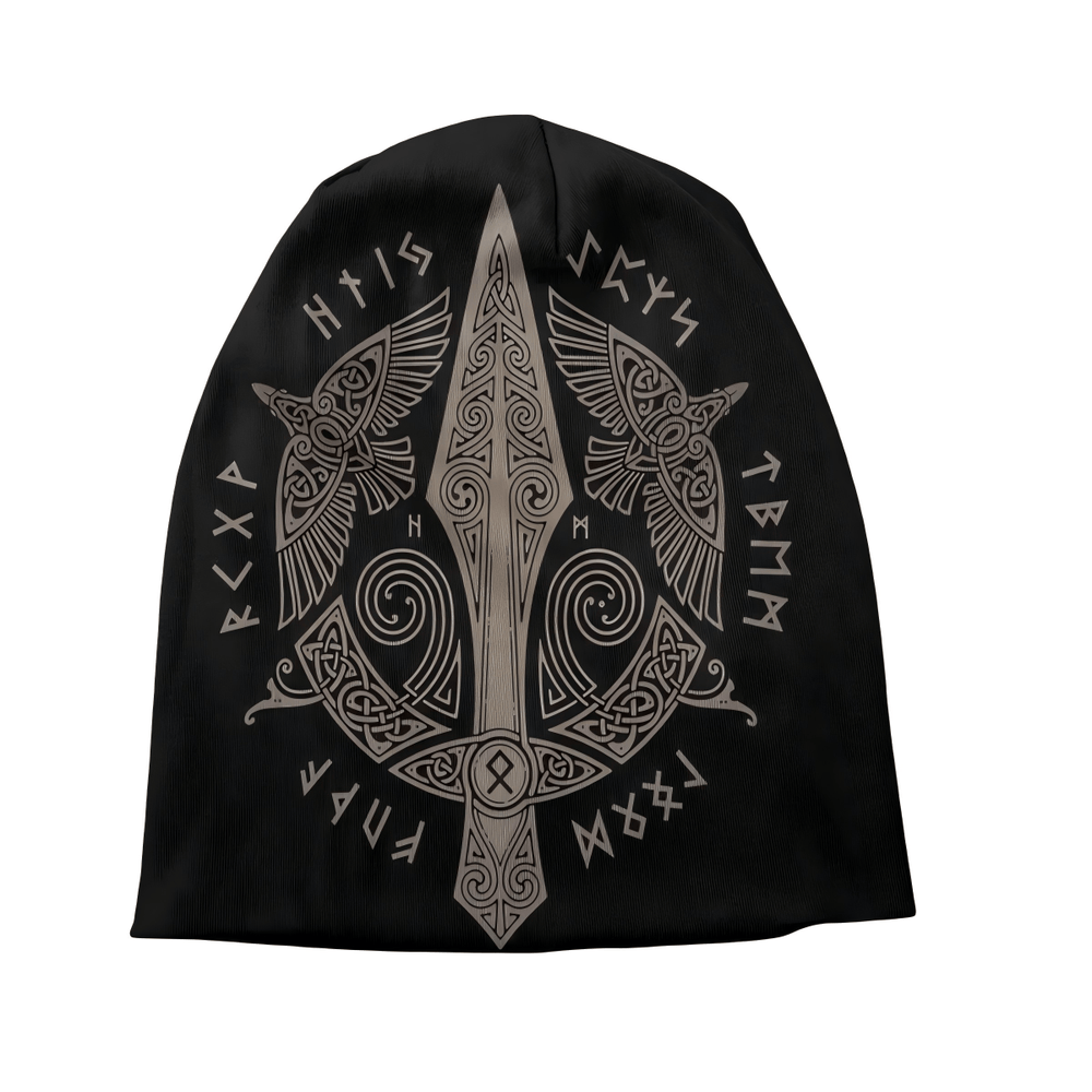 WorldNorse Raven Spear Rune Beanie - image 1