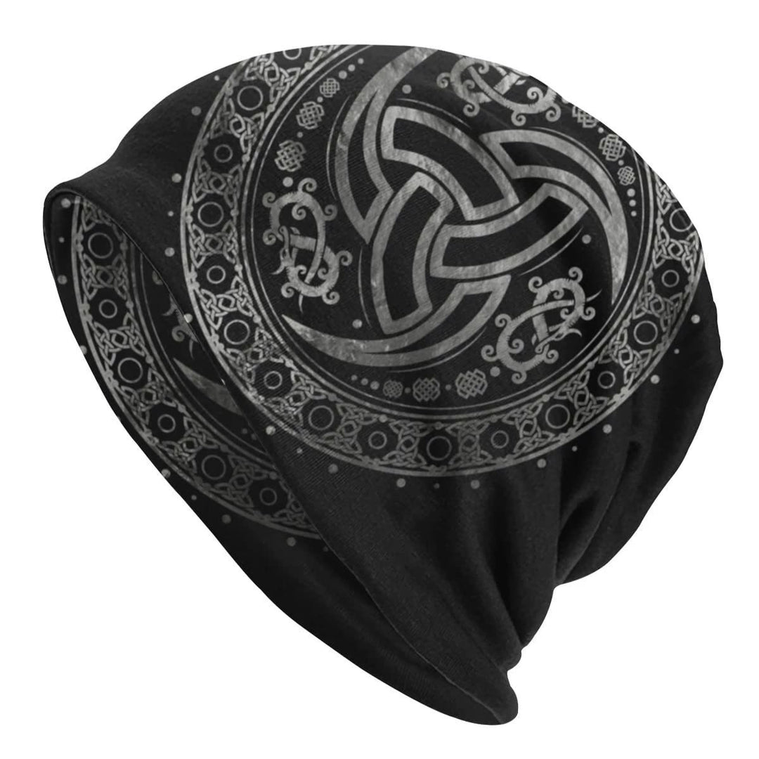 WorldNorse Triple Horn of Odin Celtic Knot Beanie - Triple Horn of Odin - image 0