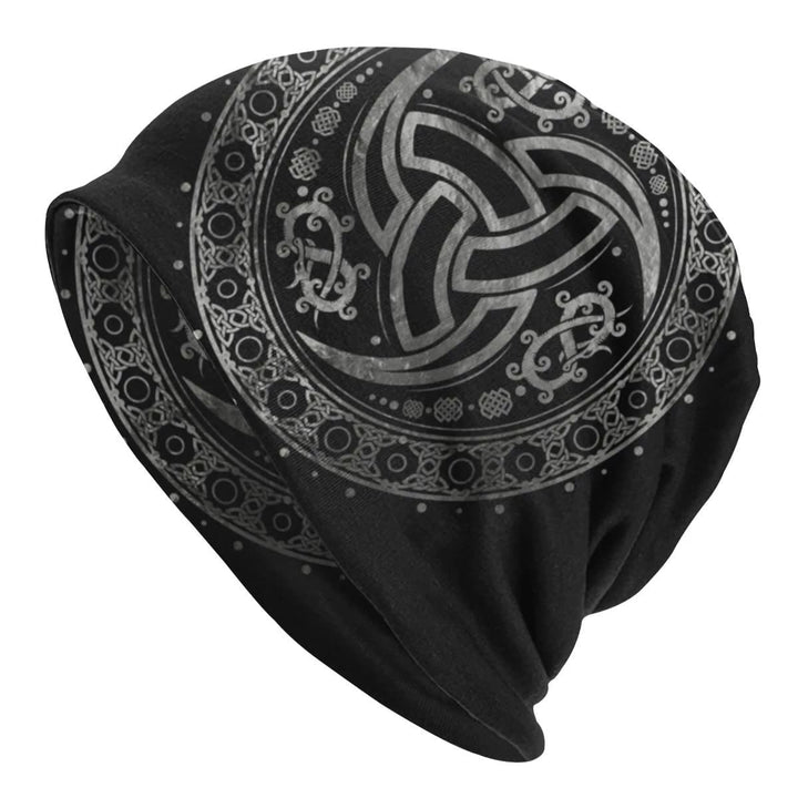 WorldNorse Triple Horn of Odin Celtic Knot Beanie - Triple Horn of Odin - image 0