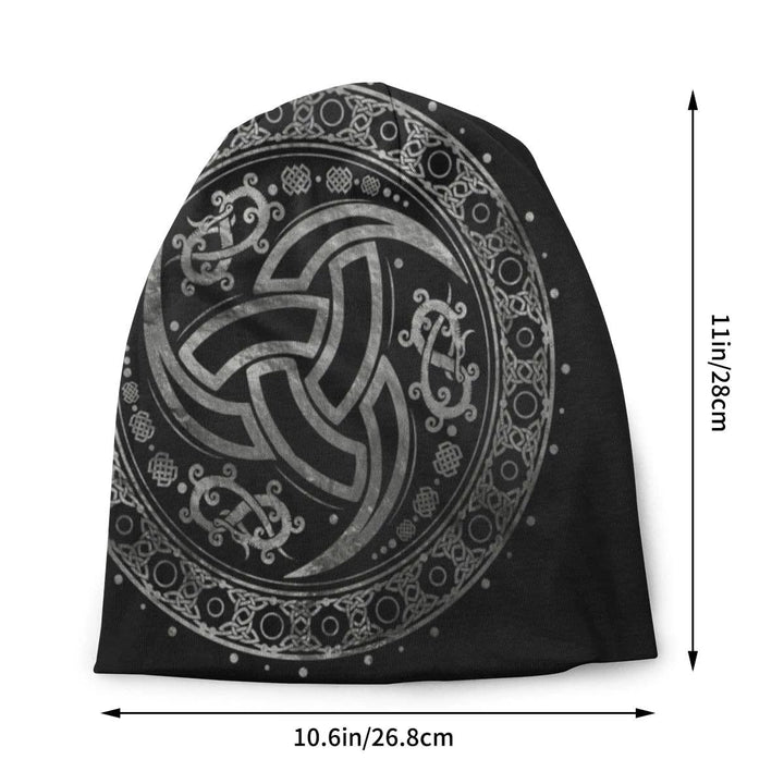 WorldNorse Triple Horn of Odin Celtic Knot Beanie - image 2