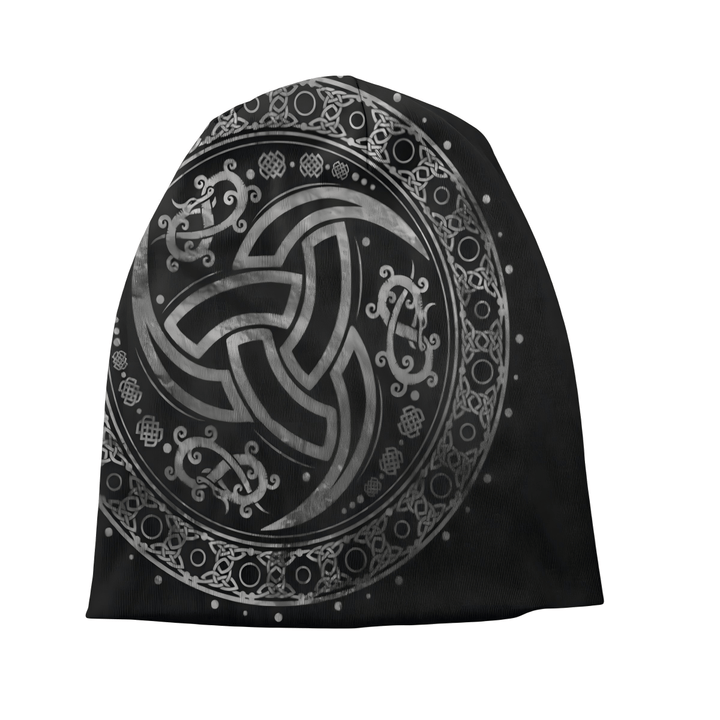 WorldNorse Triple Horn of Odin Celtic Knot Beanie - image 1