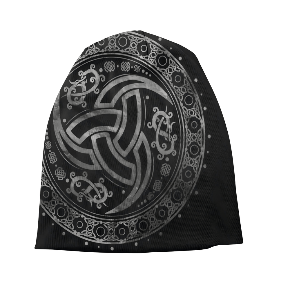 WorldNorse Triple Horn of Odin Celtic Knot Beanie - image 1
