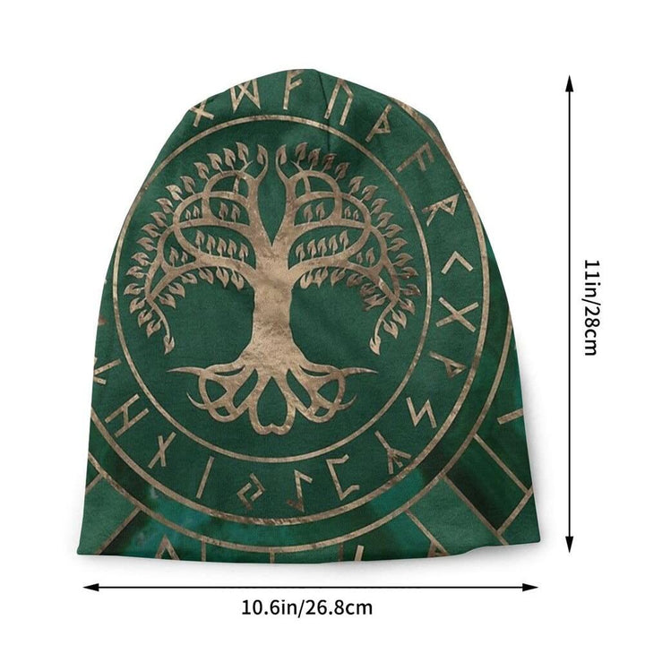 WorldNorse Emerald Yggdrasil Rune Beanie - image 2