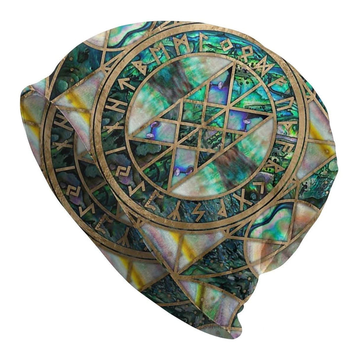 WorldNorse Abalone Rune Geometric Beanie - Rune - image 0