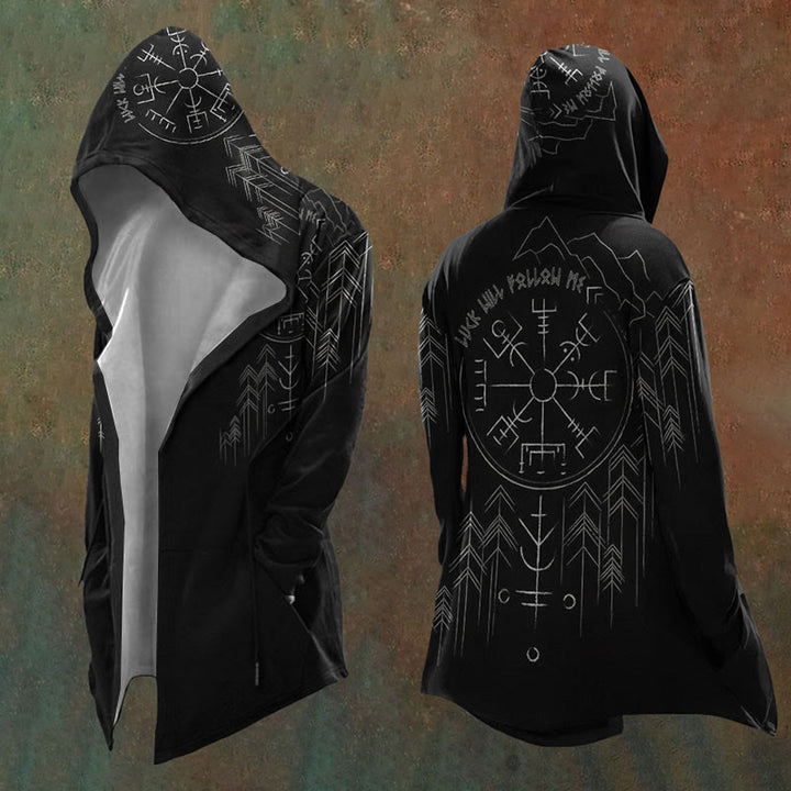 WorldNorse Vegvisir Totem Art Hooded Jacket - US/UK/AU48，EU58 (4XL) - image 0