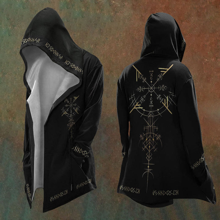 WorldNorse Runes Vegvisir Hooded Jacket - US/UK/AU48，EU58 (4XL) - image 0